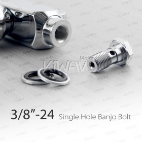 Custom rear brake master cylinder 9/16 inch chrome