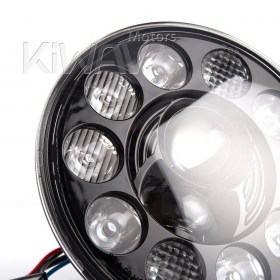 LED headlight 7 inch H6024 black reflector for car