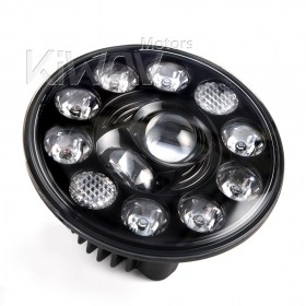 LED headlight 7 inch H6024 black reflector for car