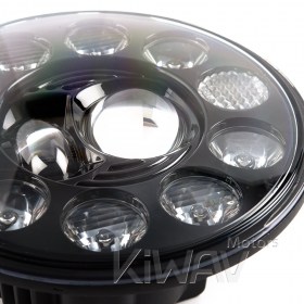LED headlight 7 inch H6024 black reflector for car