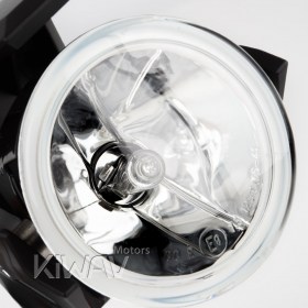 Round driving auxiliary light NS-41 for motorcycle black