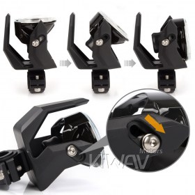 Round driving auxiliary light NS-41 for motorcycle black