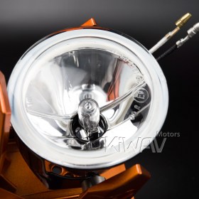 NS-41　フォグランプ　丸い　オレンジ　ECE認証　バイク用