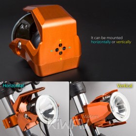 NS-41　フォグランプ　丸い　オレンジ　ECE認証　バイク用