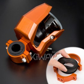 NS-41　フォグランプ　丸い　オレンジ　ECE認証　バイク用
