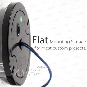 4 inch round LED indicator with black reflector