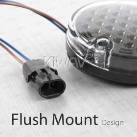 4 inch round LED indicator with black reflector