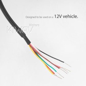 KiWAV custom motorcycle LED mini dashboard warning lights matte black