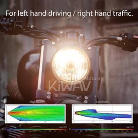 5-3/4 inch ECE LHD with position light headlight lens unit