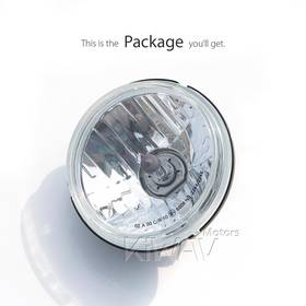 5-3/4 inch ECE LHD with position light headlight lens unit