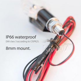 motorcycle LED turn signals ClrVisible360 transparent body ECE a pair
