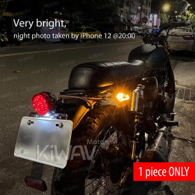 motorcycle LED turn signals ClrVisible360 transparent body ECE 1 piece
