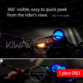 motorcycle LED turn signals ClrVisible360 transparent body ECE 1 piece