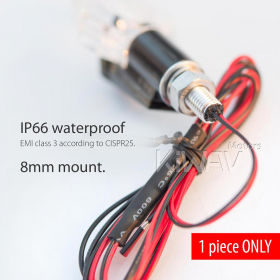 motorcycle LED turn signals ClrVisible360 transparent body ECE 1 piece