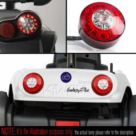 Motorcycle LED round tail light/brake light universal fit