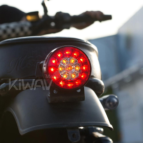 Motorcycle LED round tail light/brake light universal fit
