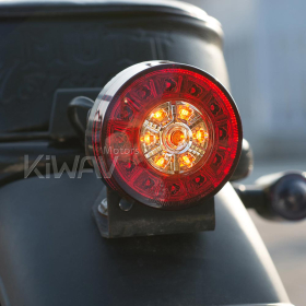 Motorcycle LED round tail light/brake light universal fit