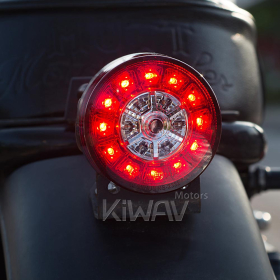 Motorcycle LED round tail light/brake light universal fit