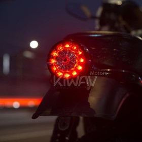 Motorcycle LED round tail light/brake light universal fit