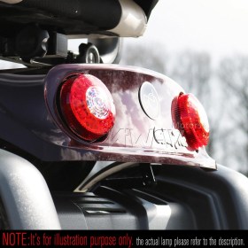 Motorcycle LED round tail light/brake light universal fit
