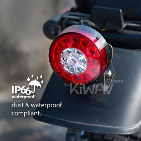 Motorcycle LED round tail light/brake light universal fit