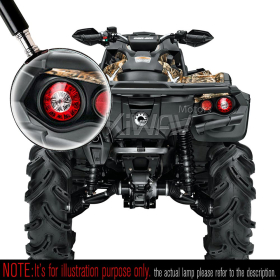 Motorcycle LED round tail light/brake light universal fit