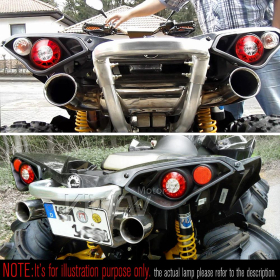 Motorcycle LED round tail light/brake light universal fit