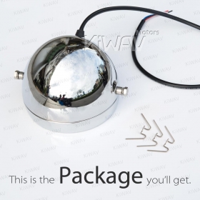 5-3/4 inch side mount headlight bucket chrome
