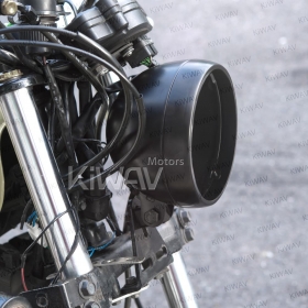 5-3/4 inch bottom mount headlight bucket black<br> (ship to US only) 