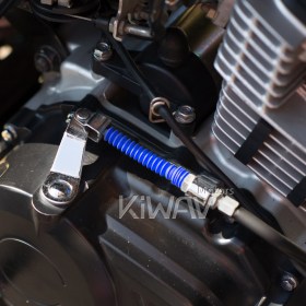 Silicon cable boot blue