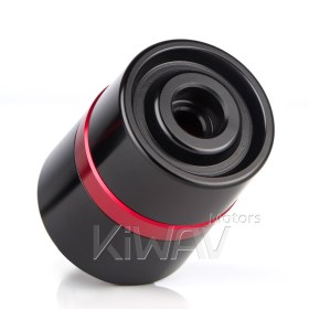 motorcycle red CNC aluminum bar ends rubber mount two-tone color style universal fit 7/8 & 1 inch hollow handlebar