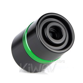 motorcycle green CNC aluminum bar ends rubber mount two-tone color style universal fit 7/8 & 1 inch hollow handlebar