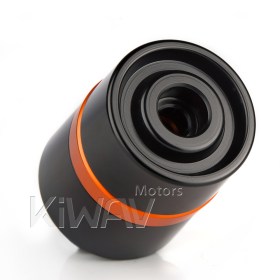 motorcycle orange CNC aluminum bar ends rubber mount two-tone color style universal fit 7/8 & 1 inch hollow handlebar