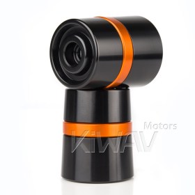 motorcycle orange CNC aluminum bar ends rubber mount two-tone color style universal fit 7/8 & 1 inch hollow handlebar