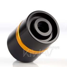 motorcycle gold CNC aluminum bar ends rubber mount two-tone color style universal fit 7/8 & 1 inch hollow handlebar