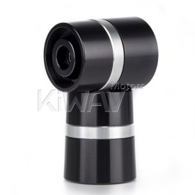 motorcycle silver CNC aluminum bar ends rubber mount two-tone color style universal fit 7/8 & 1 inch hollow handlebar