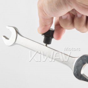 neodymium magnet anodized black aluminum magnetic oil drain bolt plug M12 x P1.25 FOR OFF ROAD BIKE