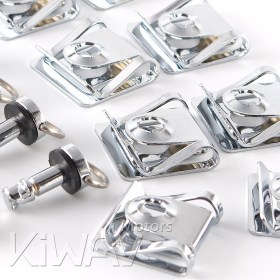 fairing fasteners rivet chrome 17mm