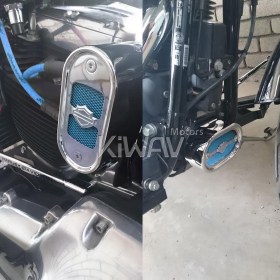 Aluminum mesh blue