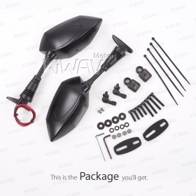 TPMS tire pressure monitoring system with Buck fairing mount mirrors for sportsbikes