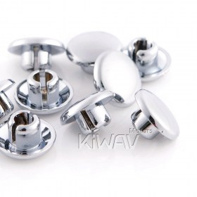 Bolt caps M6 chrome 6 pieces