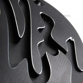 CNC Calligraphy contrast cut 2 hole point cover for Harley Big Twin 1970-2000, Sportster 2014-2022