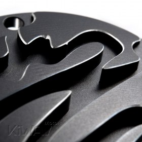 CNC Calligraphy contrast cut 5 hole point cover for Harley 1999-2017 TWIN CAM