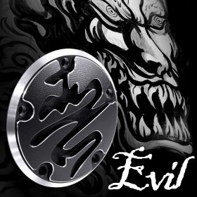 CNC Calligraphy contrast cut 5 hole point cover for Harley 1999-2017 TWIN CAM