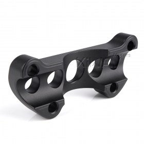 CNC contrast cut top clamp compatible for harley davidson 1 inch handlebar