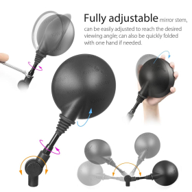 KiWAV folding rear view mirror compatible for most BMW a piece