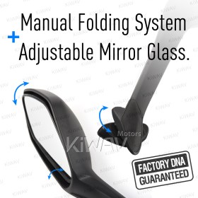 OEM replacement mirror FA-936 compatible with Triumph DAYTONA left hand