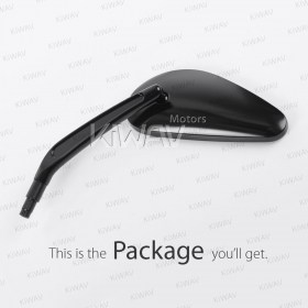 OEM replacement mirror black compatible with Triumph cruisers left hand