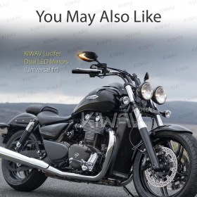 OEM replacement mirror black compatible with Triumph cruisers left hand