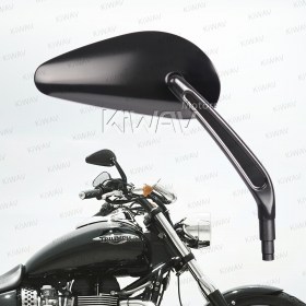 OEM replacement mirror black compatible with Triumph cruisers right hand